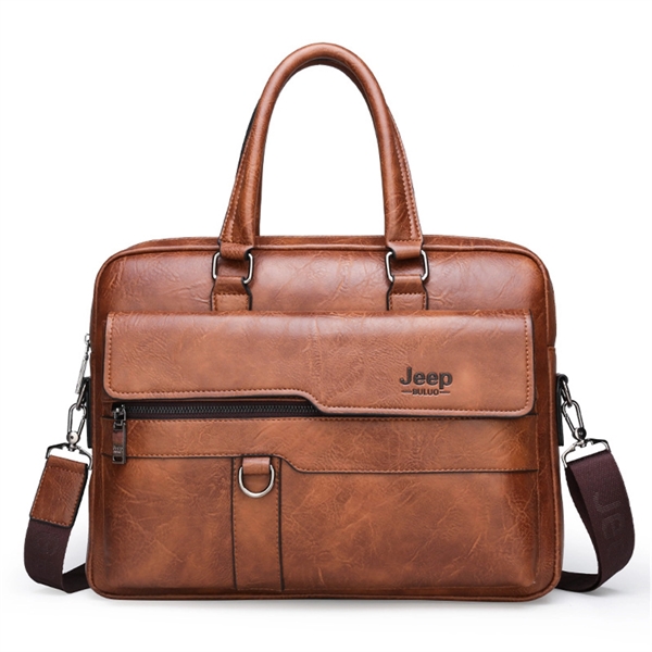 Leather Briefcase - Leather Briefcase - Image 1 of 3