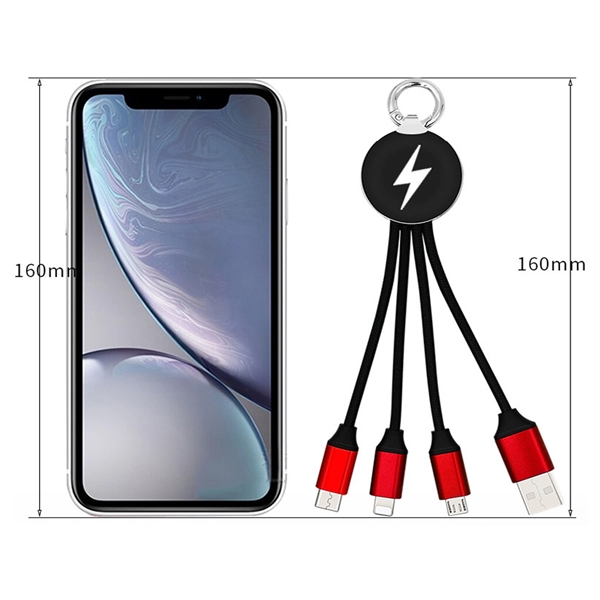 4-In-1 Luminous Usb Charging Cable - 4-In-1 Luminous Usb Charging Cable - Image 1 of 2