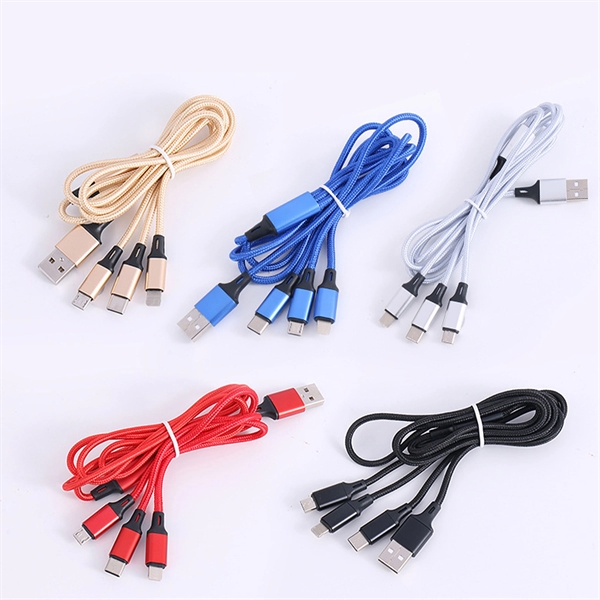 Multi 3 In 1 Usb Long Charger Cable - Multi 3 In 1 Usb Long Charger Cable - Image 1 of 4