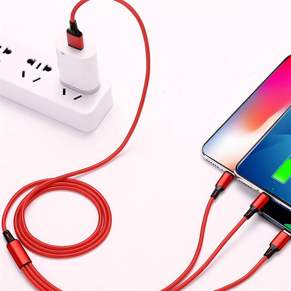 Multi 3 In 1 Usb Long Charger Cable - Multi 3 In 1 Usb Long Charger Cable - Image 3 of 4