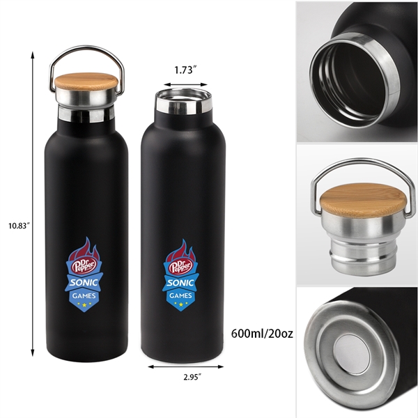 Smith 20oz Stainless Steel Bamboo Cap Water Bottle - Smith 20oz Stainless Steel Bamboo Cap Water Bottle - Image 6 of 45