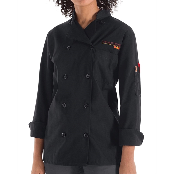 Chef Designs Women's Mimix™ Chef Coat with OilBlok - Chef Designs Women's Mimix™ Chef Coat with OilBlok - Image 0 of 10