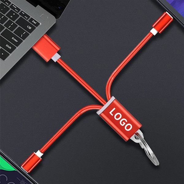 2-In-1 Portable Keychain Data Cable - 2-In-1 Portable Keychain Data Cable - Image 2 of 2