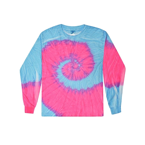 Colortone Youth Tie-Dyed Long Sleeve T-Shirt - Colortone Youth Tie-Dyed Long Sleeve T-Shirt - Image 4 of 15