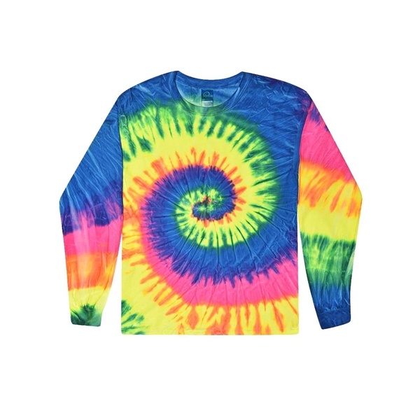 Colortone Youth Tie-Dyed Long Sleeve T-Shirt - Colortone Youth Tie-Dyed Long Sleeve T-Shirt - Image 5 of 15