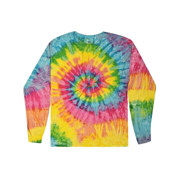 Colortone Youth Tie-Dyed Long Sleeve T-Shirt - Colortone Youth Tie-Dyed Long Sleeve T-Shirt - Image 7 of 15