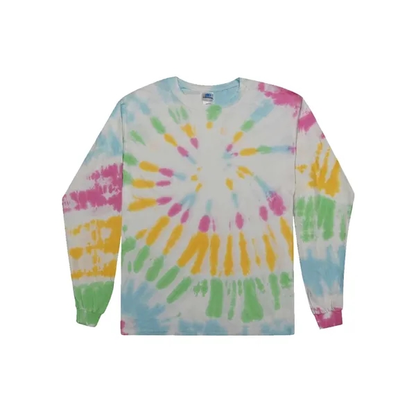 Colortone Youth Tie-Dyed Long Sleeve T-Shirt - Colortone Youth Tie-Dyed Long Sleeve T-Shirt - Image 15 of 15