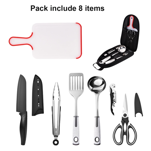 8pcs Camp Cooking Utensil Set - 8pcs Camp Cooking Utensil Set - Image 1 of 3