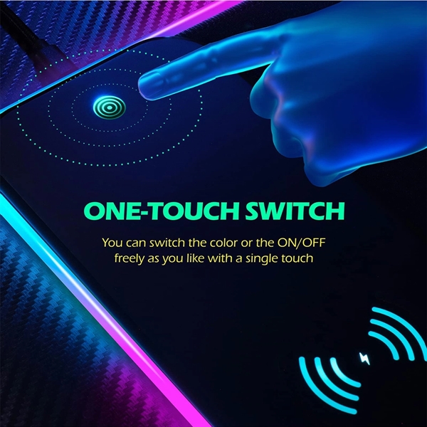 Wireless Charging Rgb Gaming Mouse Pad - Wireless Charging Rgb Gaming Mouse Pad - Image 2 of 4