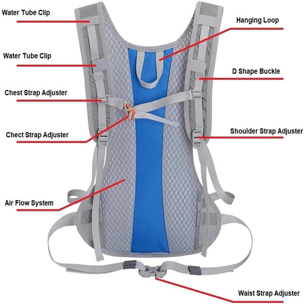 Hydration Backpack for 2L Water Bladder - Hydration Backpack for 2L Water Bladder - Image 5 of 5