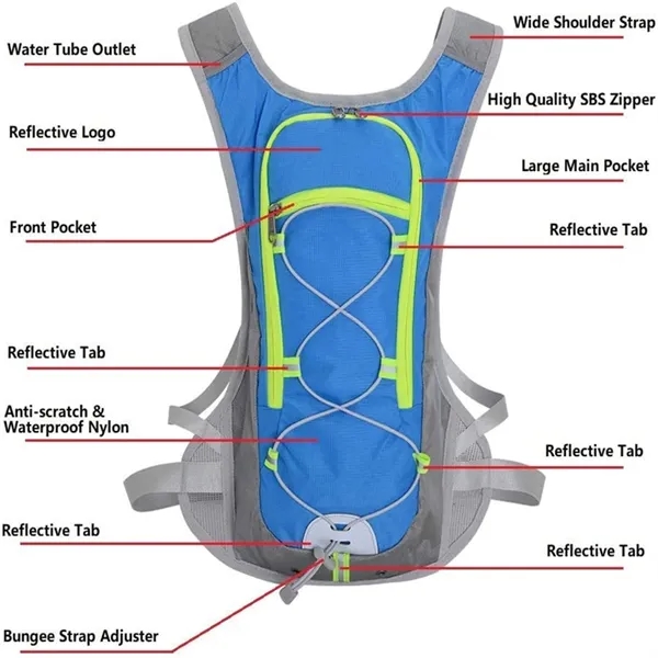 Hydration Backpack for 2L Water Bladder - Hydration Backpack for 2L Water Bladder - Image 3 of 5