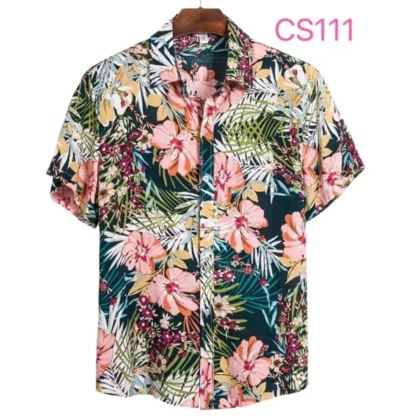 Customized Full Printing Hawaiian Men T Shirts - Customized Full Printing Hawaiian Men T Shirts - Image 2 of 4