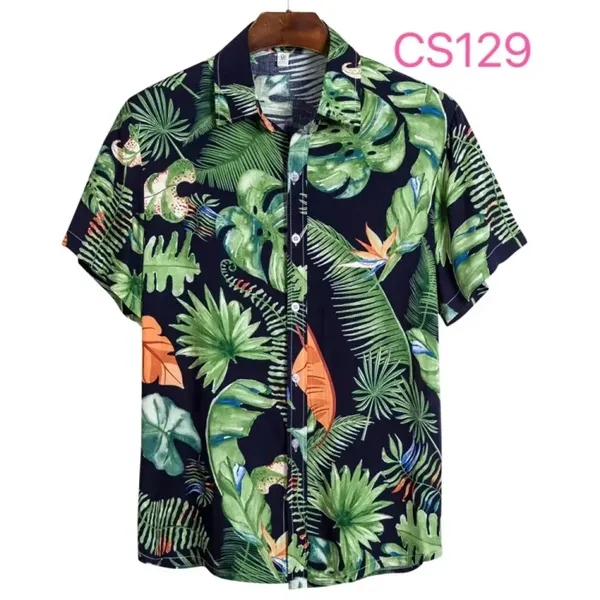 Customized Full Printing Hawaiian Men T Shirts - Customized Full Printing Hawaiian Men T Shirts - Image 1 of 4