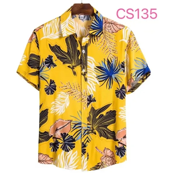 Customized Full Printing Hawaiian Men T Shirts - Customized Full Printing Hawaiian Men T Shirts - Image 4 of 4