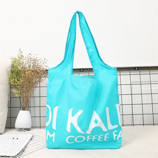 Foldable Polyester Grocery Tote Bag - Foldable Polyester Grocery Tote Bag - Image 0 of 4