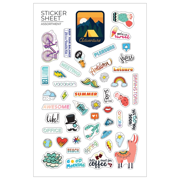 Flair 7" X 11 " Sticker Sheet - Flair 7" X 11 " Sticker Sheet - Image 3 of 5