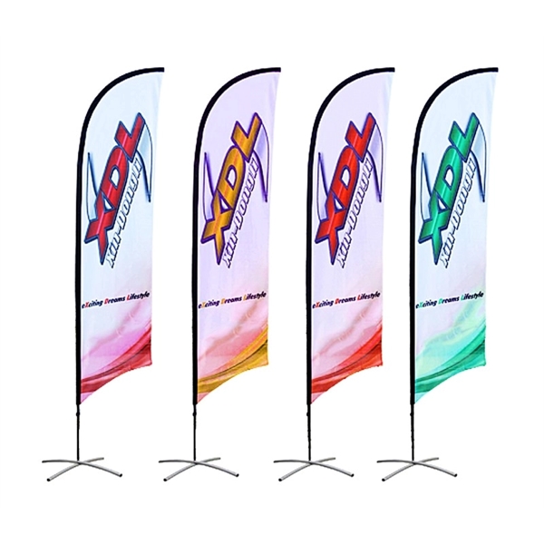 9ft Single Sided Feather Flag Banner with Water Ballast - 9ft Single Sided Feather Flag Banner with Water Ballast - Image 0 of 2