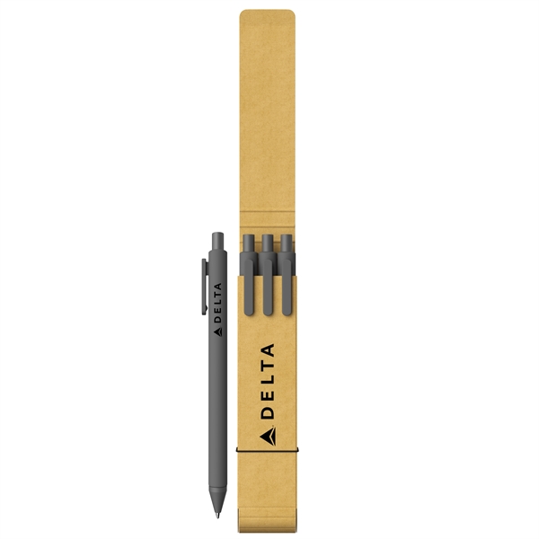 3-Piece Alix Pen Set with Recyled Case - 3-Piece Alix Pen Set with Recyled Case - Image 4 of 16