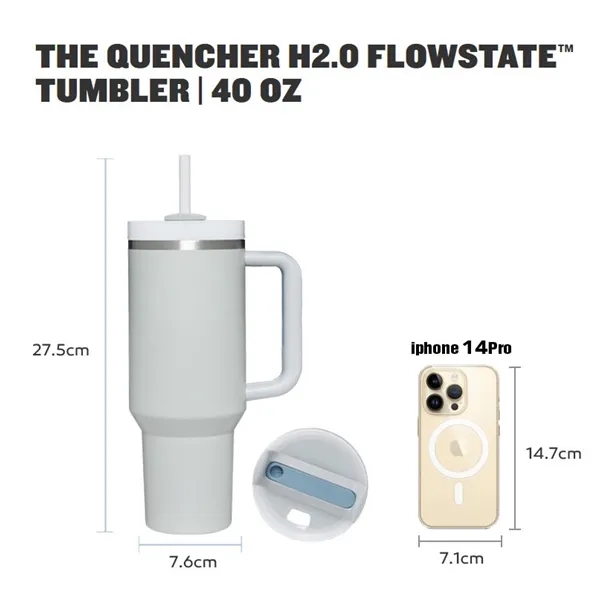 2023 40oz stainless insulated handle tumbler 2.0 - 2023 40oz stainless insulated handle tumbler 2.0 - Image 2 of 12