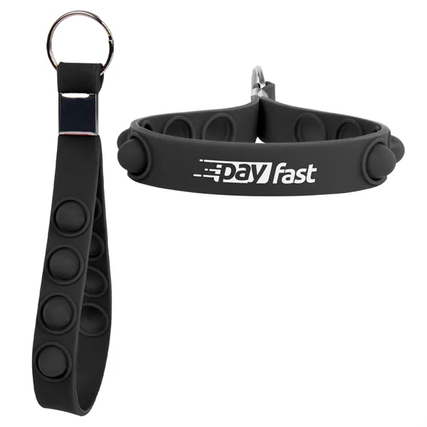 Push Pop Stress Reliever Keychain - Push Pop Stress Reliever Keychain - Image 2 of 12