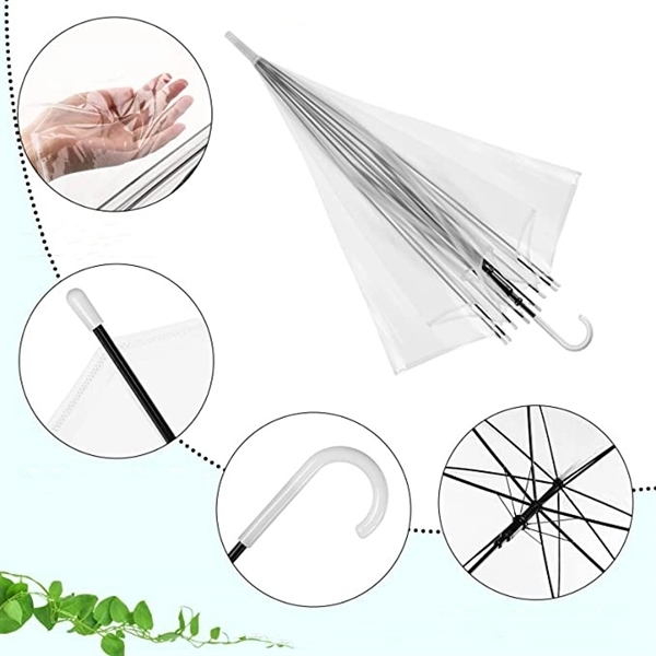 PVC Wedding Transparent Umbrella - PVC Wedding Transparent Umbrella - Image 1 of 2