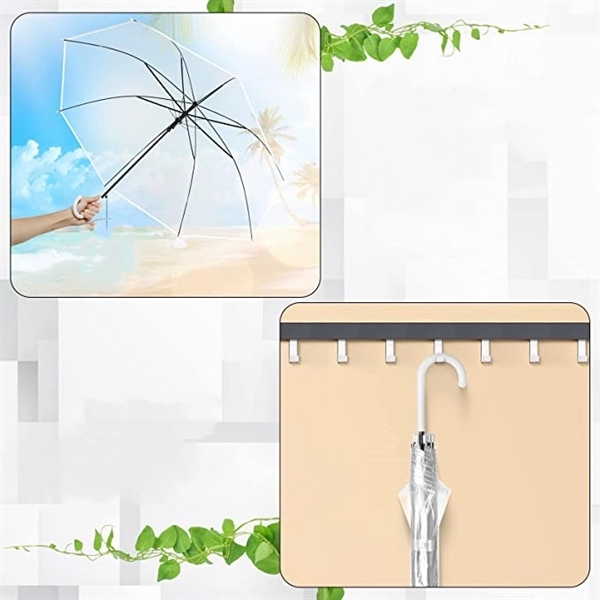 PVC Wedding Transparent Umbrella - PVC Wedding Transparent Umbrella - Image 2 of 2