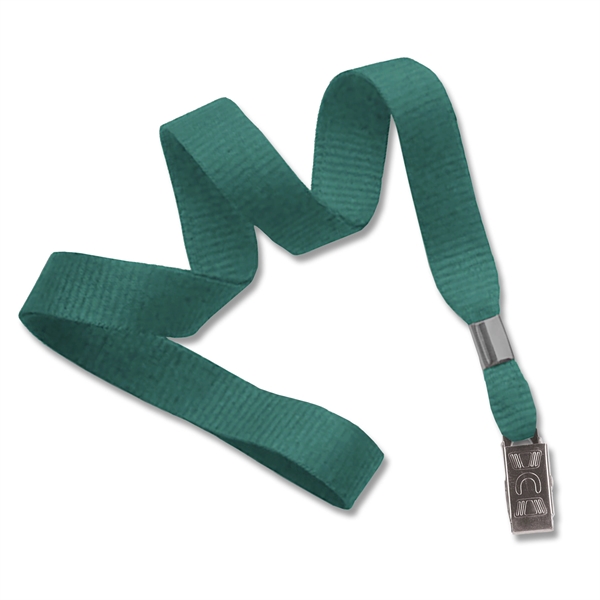 5/8" Blank Non-Breakaway Lanyard w Bulldog Clip, Flat Ribbed - 5/8" Blank Non-Breakaway Lanyard w Bulldog Clip, Flat Ribbed - Image 5 of 12