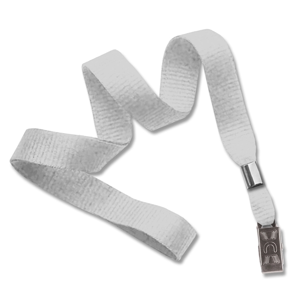 5/8" Blank Non-Breakaway Lanyard w Bulldog Clip, Flat Ribbed - 5/8" Blank Non-Breakaway Lanyard w Bulldog Clip, Flat Ribbed - Image 6 of 12