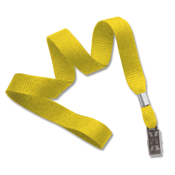 5/8" Blank Non-Breakaway Lanyard w Bulldog Clip, Flat Ribbed - 5/8" Blank Non-Breakaway Lanyard w Bulldog Clip, Flat Ribbed - Image 7 of 12