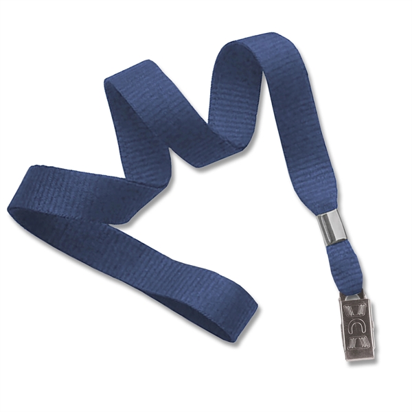 5/8" Blank Non-Breakaway Lanyard w Bulldog Clip, Flat Ribbed - 5/8" Blank Non-Breakaway Lanyard w Bulldog Clip, Flat Ribbed - Image 9 of 12