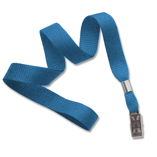 5/8" Blank Non-Breakaway Lanyard w Bulldog Clip, Flat Ribbed - 5/8" Blank Non-Breakaway Lanyard w Bulldog Clip, Flat Ribbed - Image 10 of 12