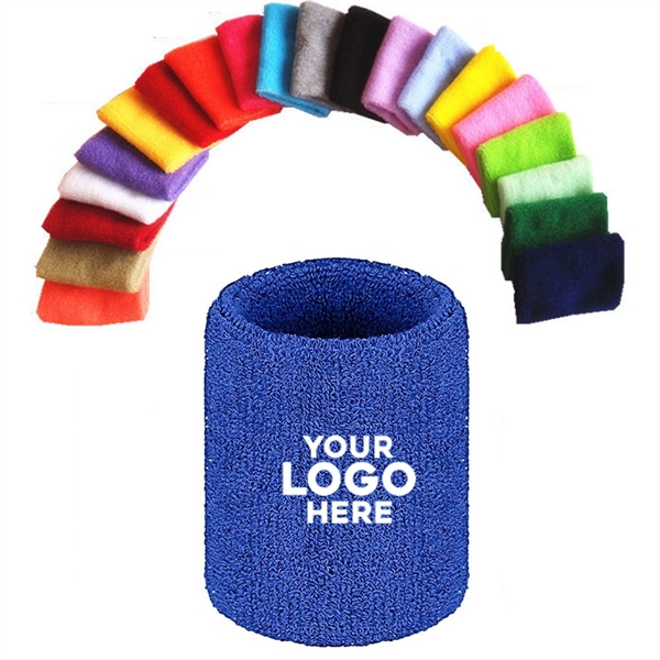 Sports Wrist Sweatbands - Sports Wrist Sweatbands - Image 1 of 3