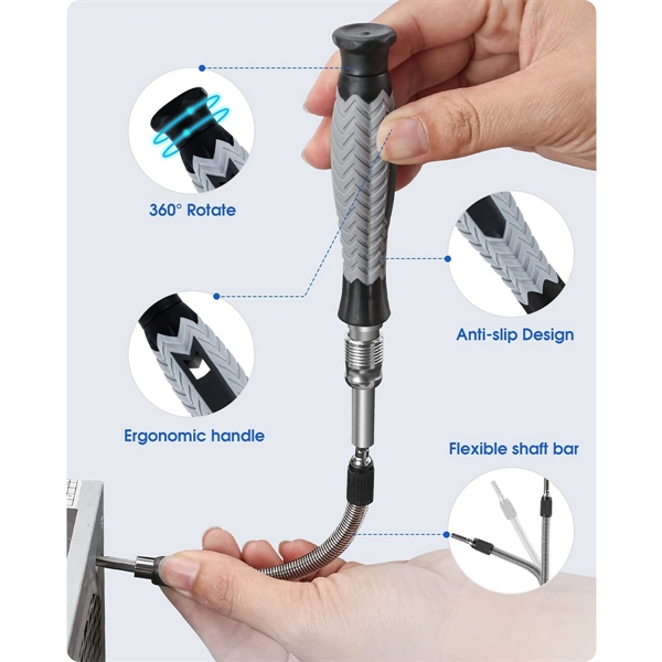 126 in 1 Magnetic Precision Screwdriver Set - 126 in 1 Magnetic Precision Screwdriver Set - Image 1 of 3