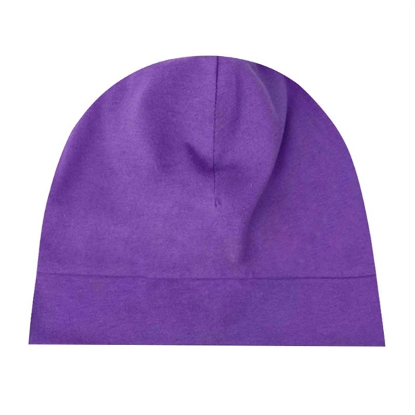 100% Cotton Soft Skin Friendly Beanie Cap - 100% Cotton Soft Skin Friendly Beanie Cap - Image 5 of 6
