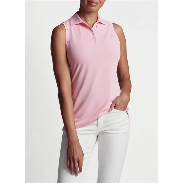 Peter Millar Women's Performance Sleeveless Polo - Peter Millar Women's Performance Sleeveless Polo - Image 5 of 12