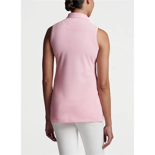 Peter Millar Women's Performance Sleeveless Polo - Peter Millar Women's Performance Sleeveless Polo - Image 4 of 12