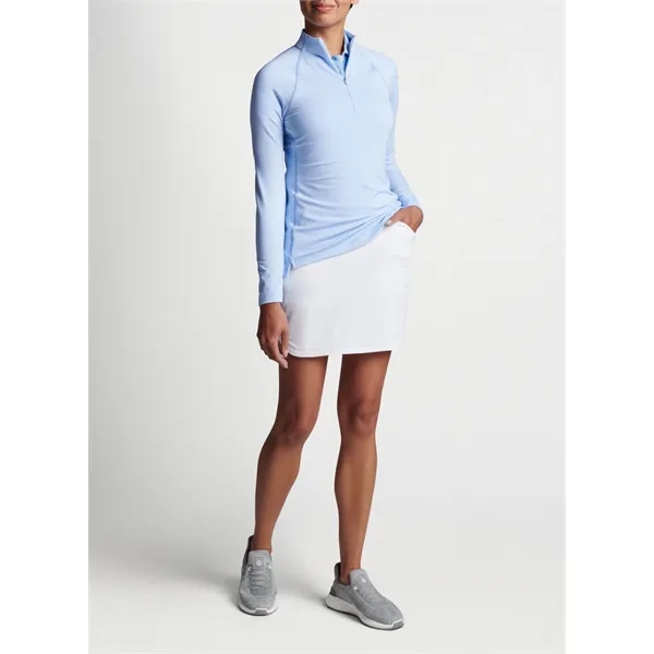 Peter Millar Women's Sugar Stripe Raglan Perth Quarter-Zip - Peter Millar Women's Sugar Stripe Raglan Perth Quarter-Zip - Image 6 of 9