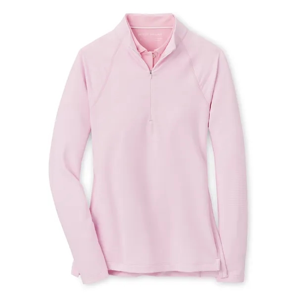 Peter Millar Women's Sugar Stripe Raglan Perth Quarter-Zip - Peter Millar Women's Sugar Stripe Raglan Perth Quarter-Zip - Image 5 of 9