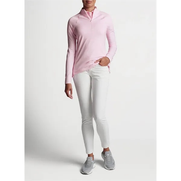 Peter Millar Women's Sugar Stripe Raglan Perth Quarter-Zip - Peter Millar Women's Sugar Stripe Raglan Perth Quarter-Zip - Image 3 of 9