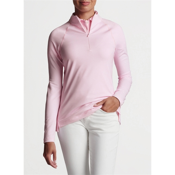 Peter Millar Women's Sugar Stripe Raglan Perth Quarter-Zip - Peter Millar Women's Sugar Stripe Raglan Perth Quarter-Zip - Image 2 of 9