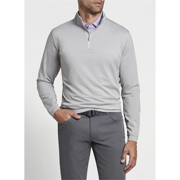 Peter Millar Men's Perth Performance Melange Quarter-Zip - Peter Millar Men's Perth Performance Melange Quarter-Zip - Image 13 of 15