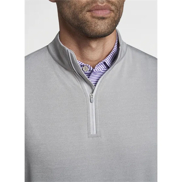 Peter Millar Men's Perth Performance Melange Quarter-Zip - Peter Millar Men's Perth Performance Melange Quarter-Zip - Image 10 of 15