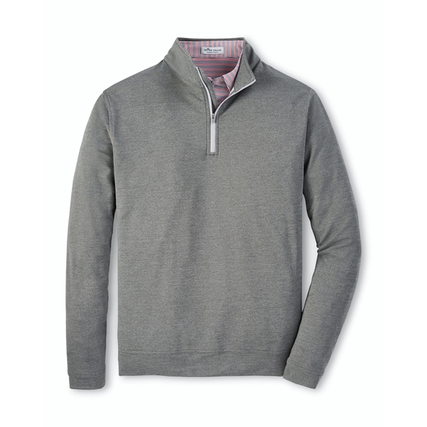 Peter Millar Men's Perth Performance Melange Quarter-Zip - Peter Millar Men's Perth Performance Melange Quarter-Zip - Image 4 of 15