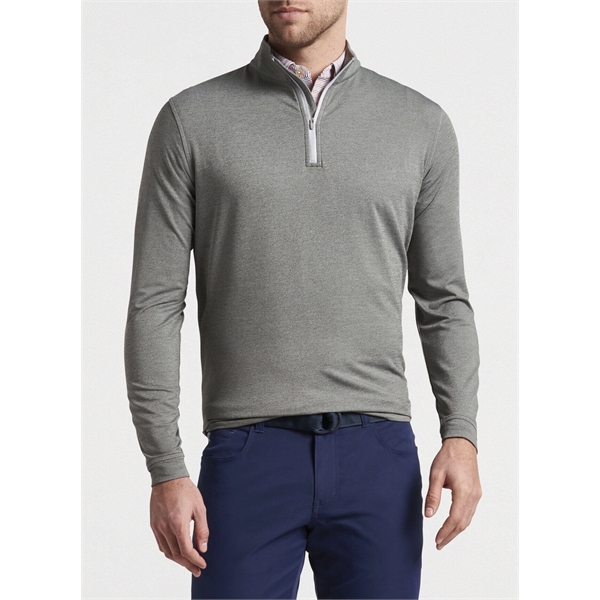 Peter Millar Men's Perth Performance Melange Quarter-Zip - Peter Millar Men's Perth Performance Melange Quarter-Zip - Image 3 of 15