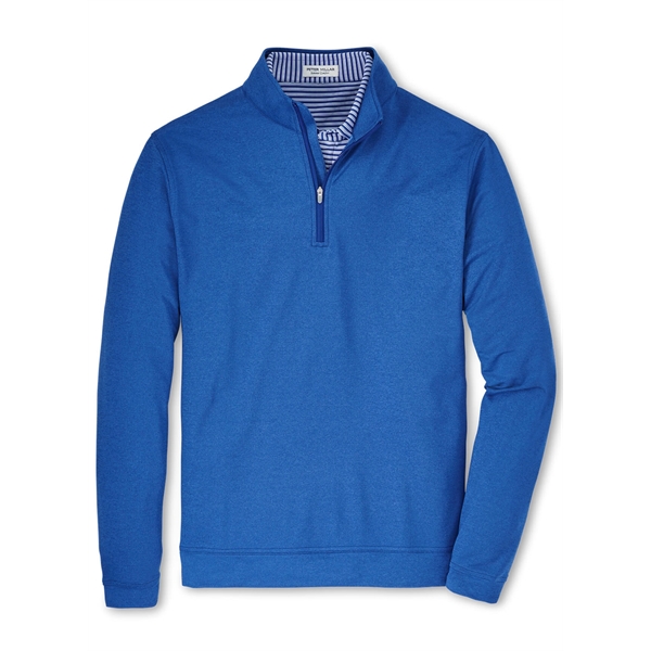 Peter Millar Men's Perth Performance Melange Quarter-Zip - Peter Millar Men's Perth Performance Melange Quarter-Zip - Image 1 of 15