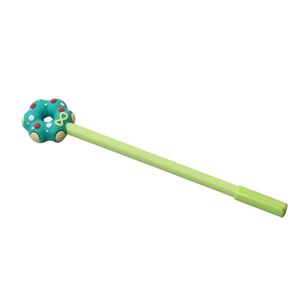 Christmas Themed Doughnut-shaped Neutral Pen - Christmas Themed Doughnut-shaped Neutral Pen - Image 2 of 2