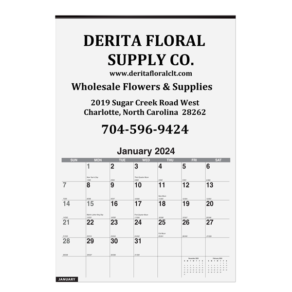 Commercial Wall Calendar - Commercial Wall Calendar - Image 0 of 1