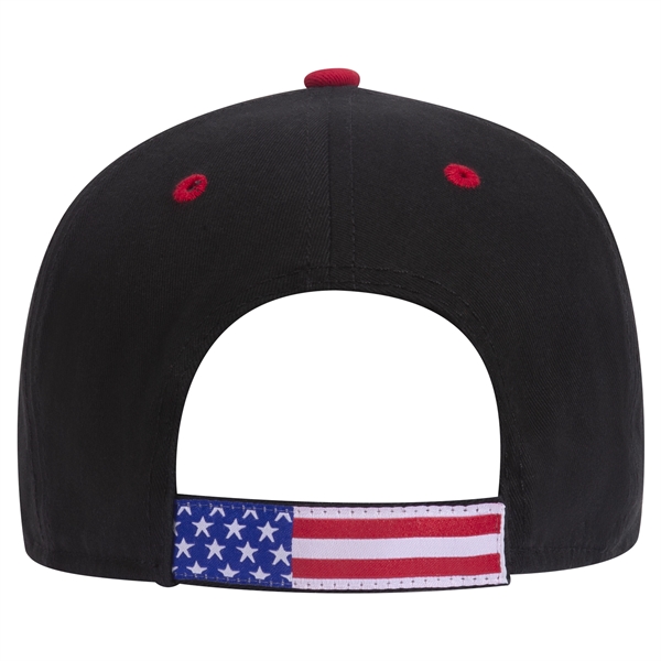 US Flag 6 Panel Low Profile Style Baseball Cap - US Flag 6 Panel Low Profile Style Baseball Cap - Image 11 of 77