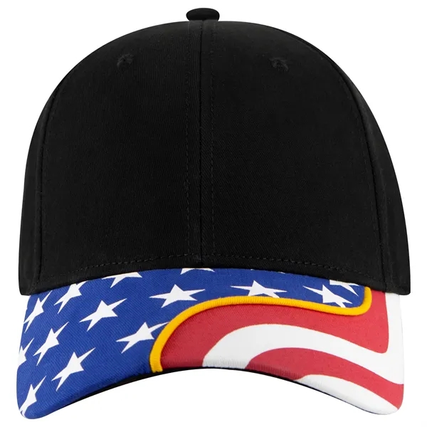 US Flag 6 Panel Low Profile Style Baseball Cap - US Flag 6 Panel Low Profile Style Baseball Cap - Image 12 of 77