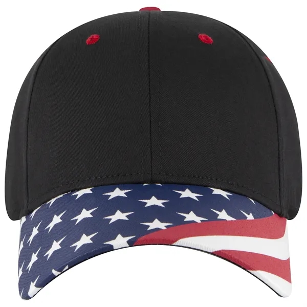 US Flag 6 Panel Low Profile Style Baseball Cap - US Flag 6 Panel Low Profile Style Baseball Cap - Image 24 of 77